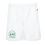 241 LACROSSE WHITE PRACTICE SHORTS