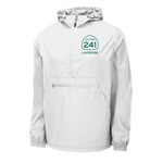 241 WHITE 1/4 ZIP SHELL JACKET