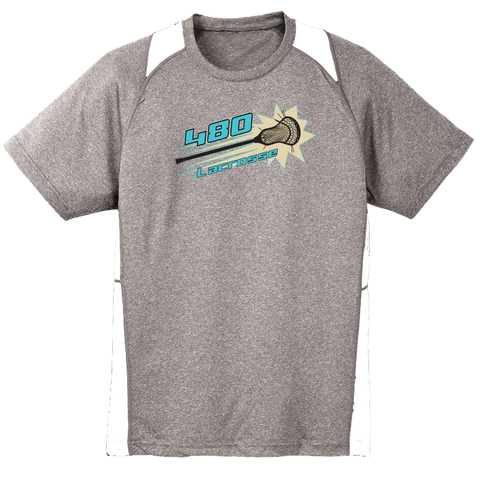 480 LACROSSE DRI-FIT WHITE/HEATHER SHOOTER SHIRT