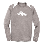 TRABUCO HILLS DRI-FIT LONG SLEEVE WHITE/HEATHER SHIRT